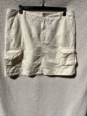 GAP Cream Utility Cargo skirt